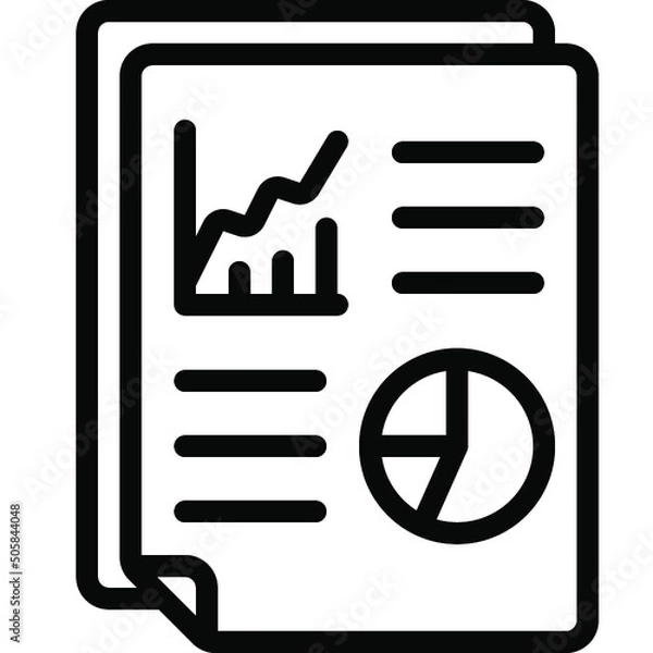 Fototapeta Reporting Icon