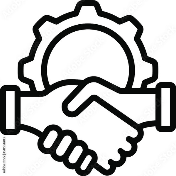Fototapeta Agreement Management Icon