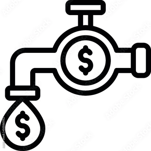 Fototapeta Liquid Funds Icon