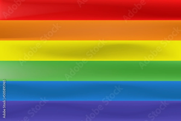 Obraz The LGBTQ flag is a flag of support for LGBTQ. for everyone to be equal and open in society