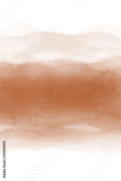 Fototapeta Colorful orange abstract watercolor background for textures backgrounds and web banners design, wedding template, poster, print
