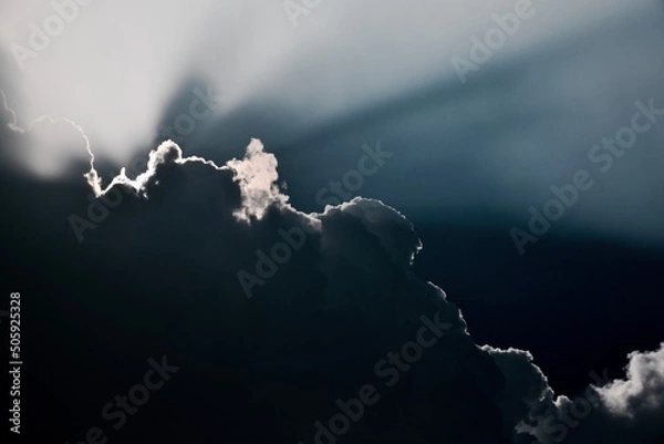 Obraz rain on the mountain