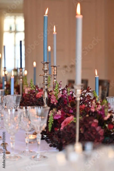 Obraz wedding table setting