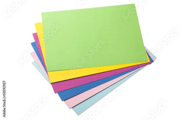 Obraz Colored sheets of paper