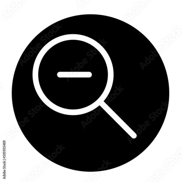 Fototapeta zoom out icon