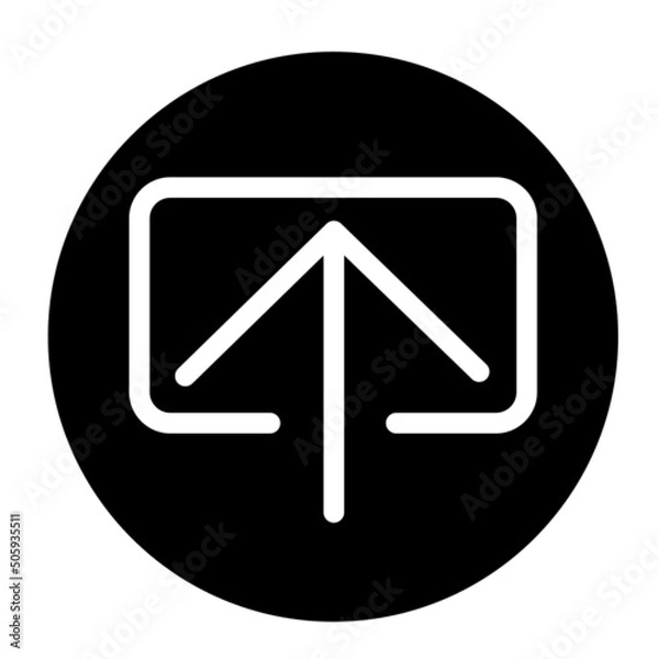 Fototapeta upload icon