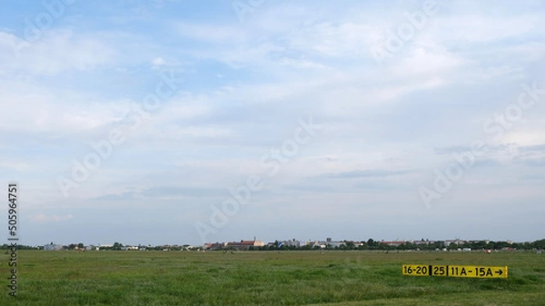 Fototapeta Tempelhofer Feld with gate numbers