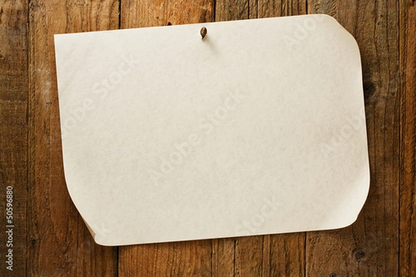 Fototapeta Old rustic aged wanted cowboy poster on parchment