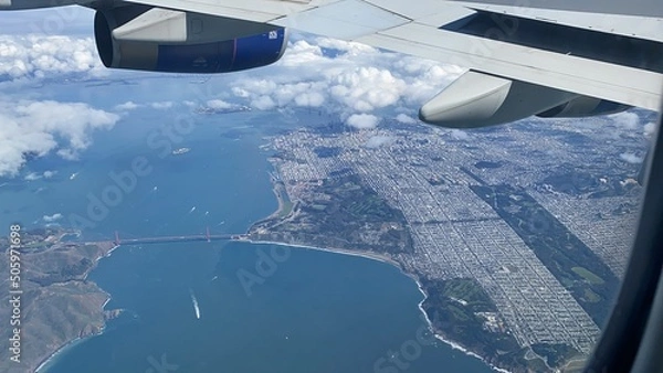 Obraz San Francisco from a plane