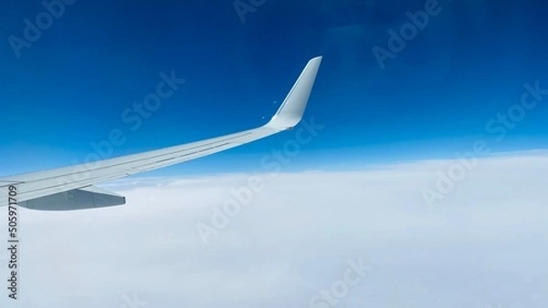 Obraz airplane in the clouds