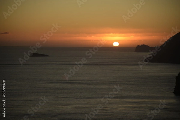 Obraz tramonto positano
