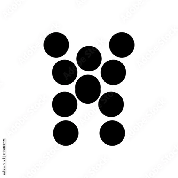 Obraz bubble man corporate modern tech logo identity