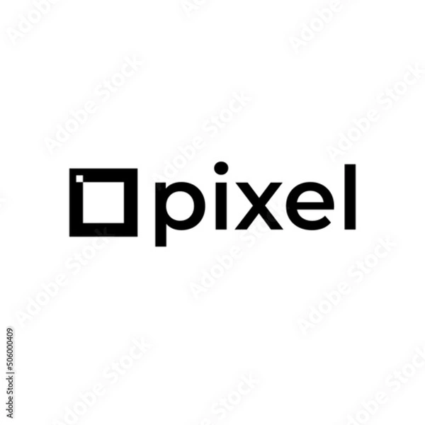 Obraz square Pixel corporate modern logo 