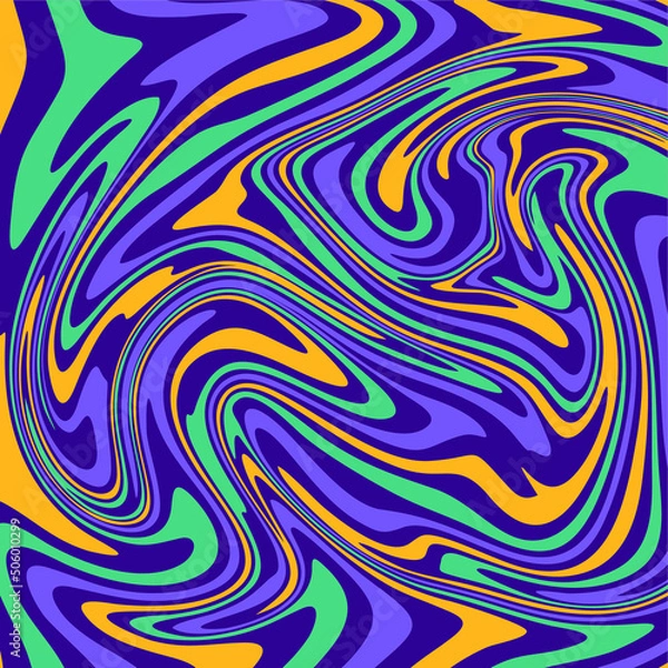 Obraz blue and yellow background liquid marble