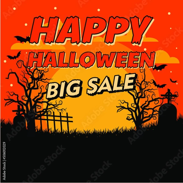Fototapeta halloween party flyer sale