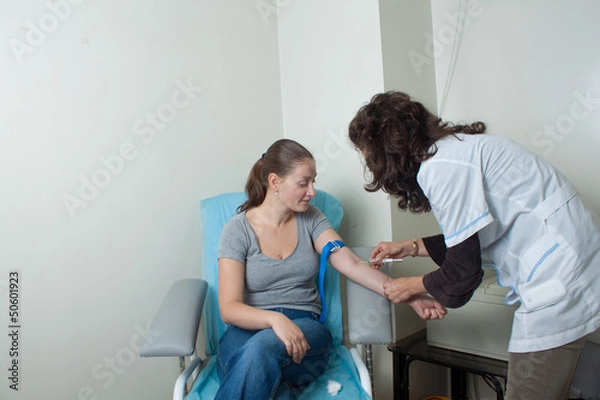 Obraz Drawing blood procedure