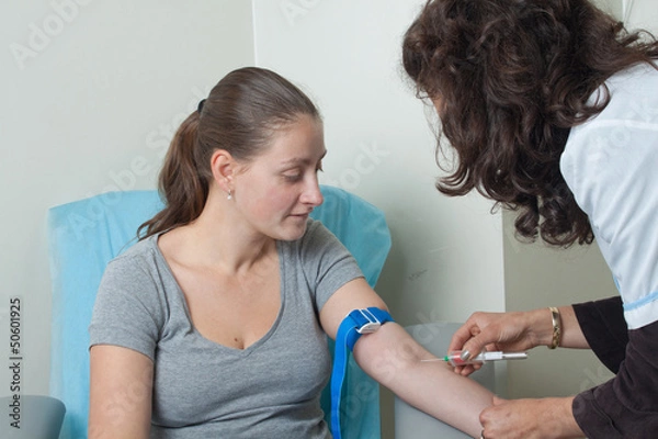 Obraz Drawing blood procedure