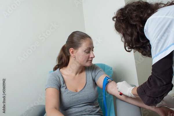 Obraz Drawing blood procedure