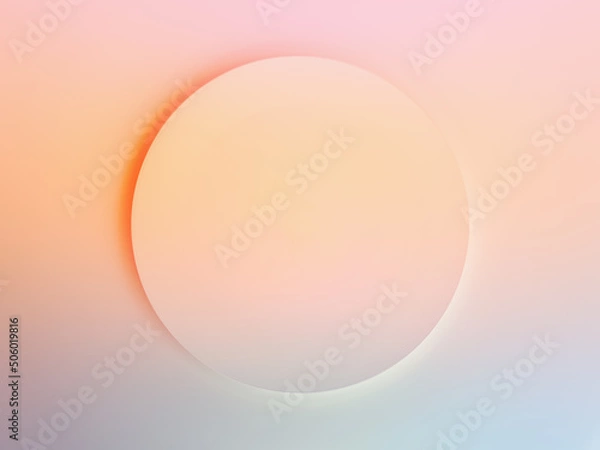 Fototapeta Blurred image pastel color circle geometric background
