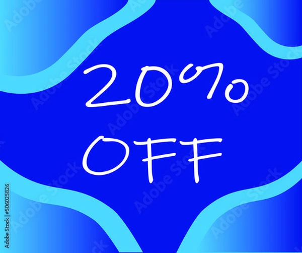 Obraz Discount offer vector background high quality image, business promotion, summer sale, mansoon sale