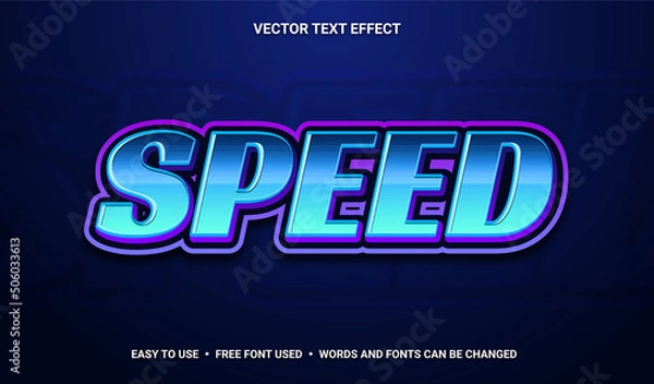 Obraz Speed Editable Vector Text Effect
