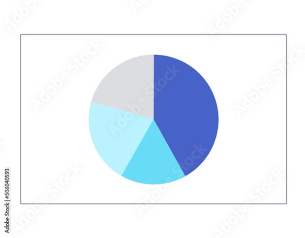 Fototapeta 円グラフのイメージイラスト