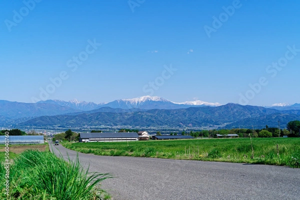 Obraz 伊那市から見る南アルプス