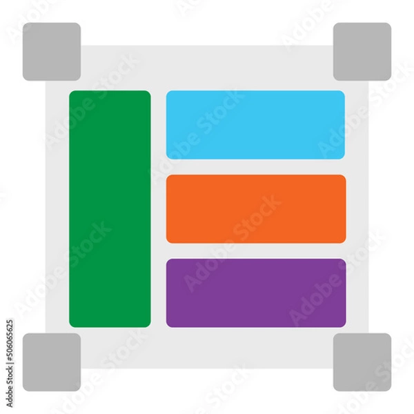 Fototapeta Layout Icon