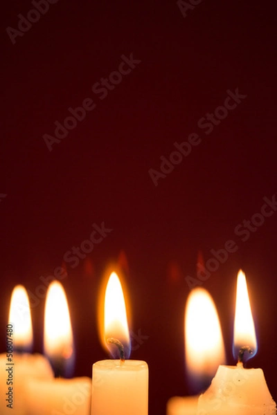Fototapeta Five candles