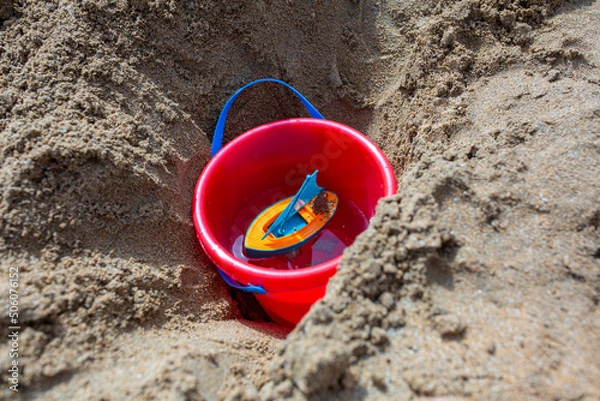 Obraz bucket on the beach