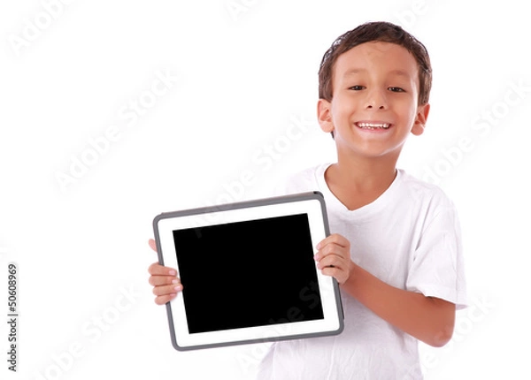 Fototapeta Child with tablet