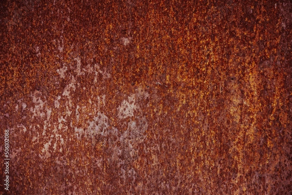 Fototapeta Dark old rusty metal background