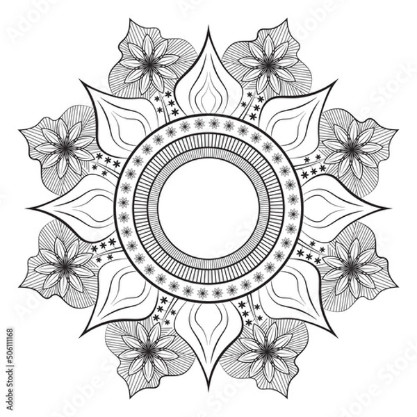 Obraz Mandala Template Design