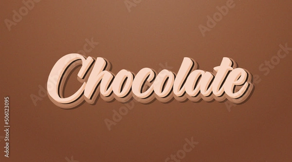 Obraz Tasty 3d editable text style effect