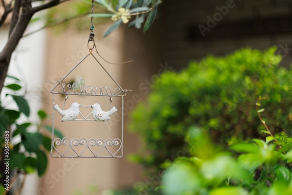 Obraz 白い鳥のウェルカム