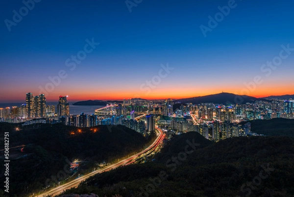 Obraz 부산 약수암 야경