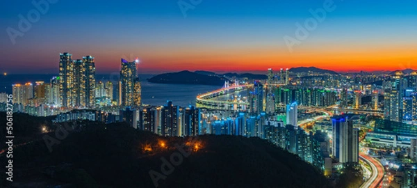 Obraz 부산 약수암 야경