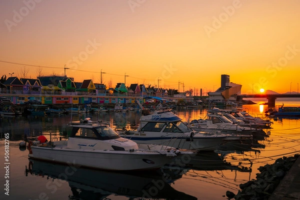 Obraz 장림포구 노을