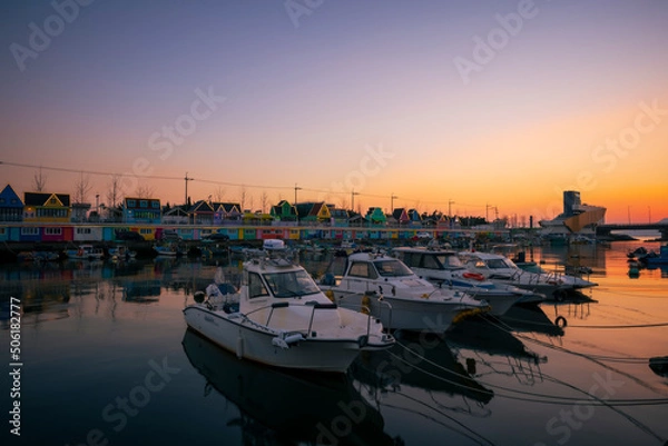 Obraz 장림포구 노을