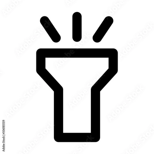 Fototapeta Flashlight User Interface Icon
