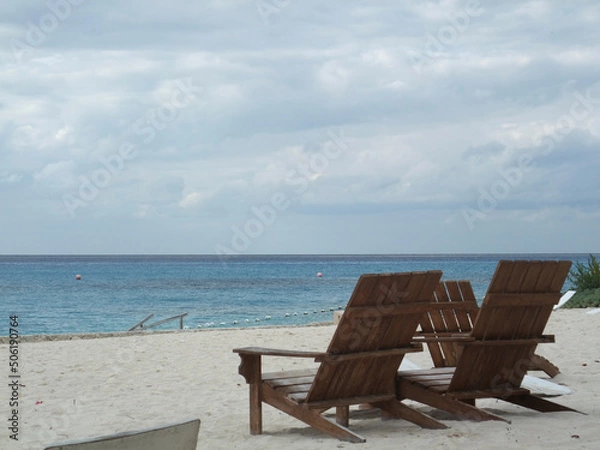 Obraz chairs on the beach