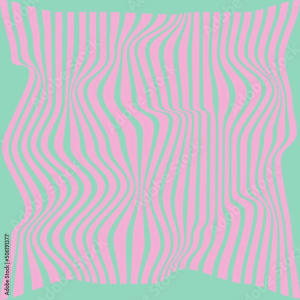 Obraz Optical illusion pattern. Optical art abstract background. Modern design, graphic texture. 