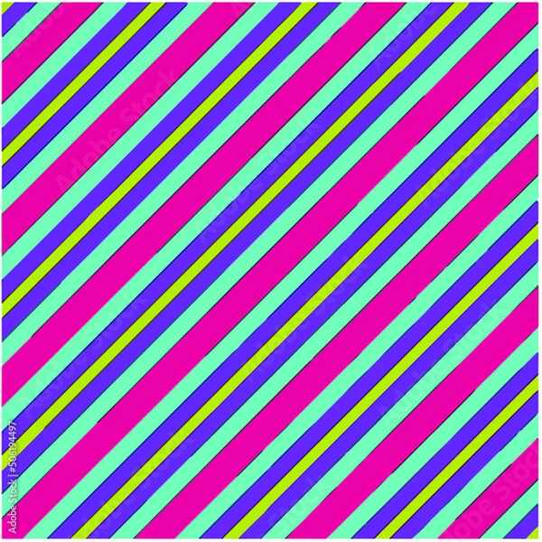 Obraz Abstract texture with diagonal multicolored stripes.Striped background.