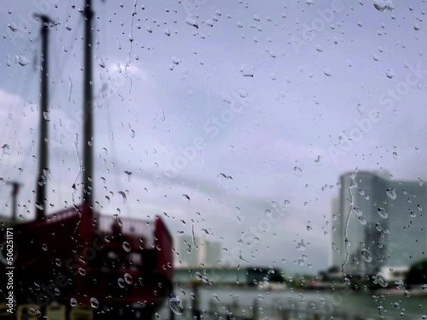Fototapeta rain on the window