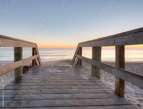 Fototapeta Vero Beach at Sunrise