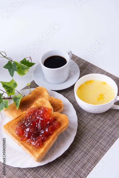 Obraz ジャムをのせたトースト
