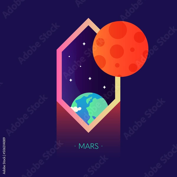 Fototapeta solar system MARS