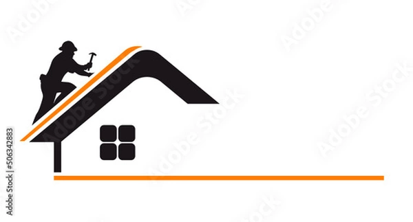 Obraz couvreur logo vecteur