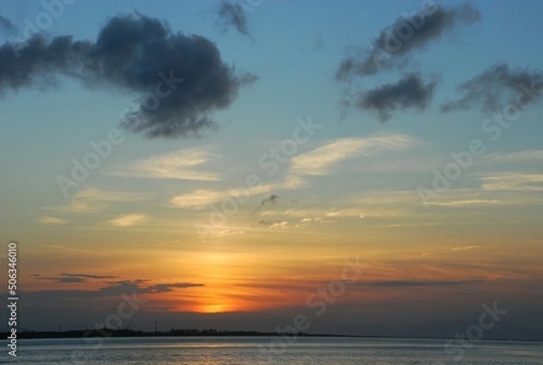 Obraz 夕暮れの海