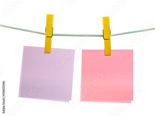 Obraz Realistic notebook or notepad with binder isolated on transparent background.